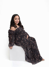 Load image into Gallery viewer, Forever dress // Black smocked orchid