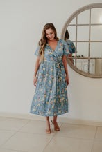 Load image into Gallery viewer, Forever dress // Blue floral pleats