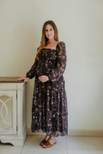 Load image into Gallery viewer, Forever dress // Black smocked orchid