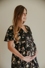 Load image into Gallery viewer, Forever dress // Black floral pleats