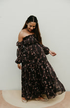 Load image into Gallery viewer, Forever dress // Black smocked orchid