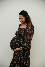 Load image into Gallery viewer, Forever dress // Black smocked orchid