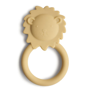 Mushie Teether // Lion Soft Yellow