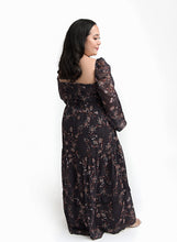 Load image into Gallery viewer, Forever dress // Black smocked orchid