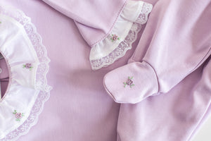 Newborn bodysuit // lilac
