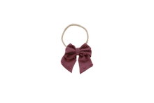 Load image into Gallery viewer, Mini bow // plum