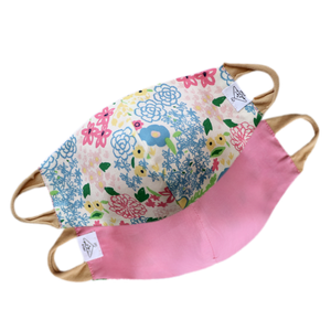 Reversible mask ~ pastel bloom // adult