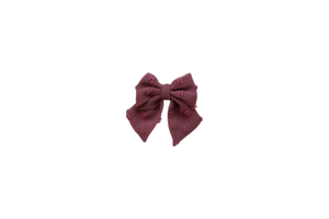 Mini bow // plum