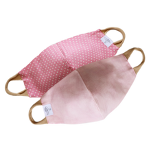 Load image into Gallery viewer, Reversible mask ~ pink polka // kids