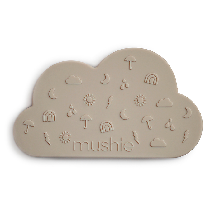 Mushie Teether // Shifting sand - cloud