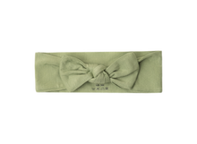 Load image into Gallery viewer, Top knot headband // sage