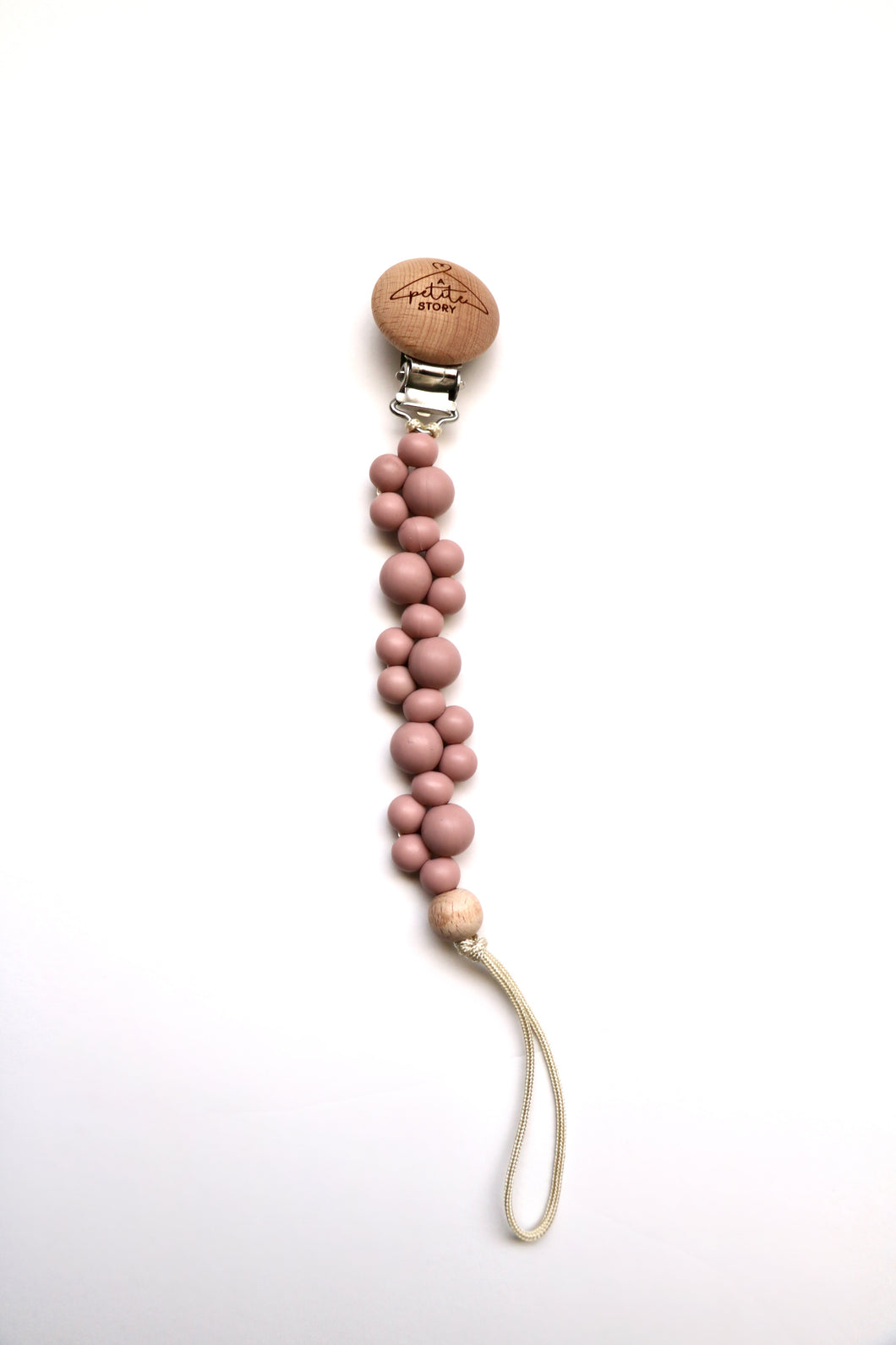 Pacifier Clip [AD] Dusty rose