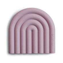 Load image into Gallery viewer, Mushie Teether // Rainbow Mauve